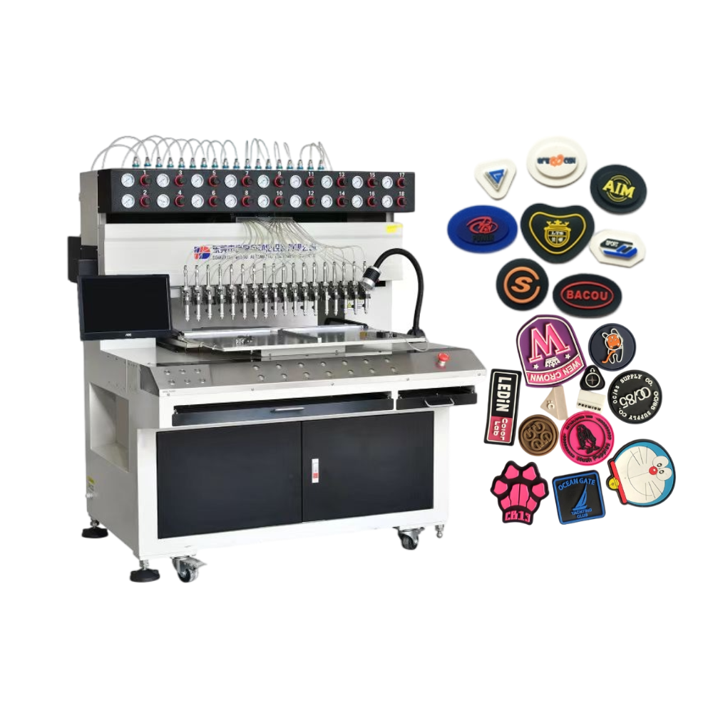 Small emoji soft pvc keyring filling machine